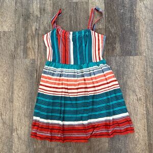 Colorful Striped Casual Dress